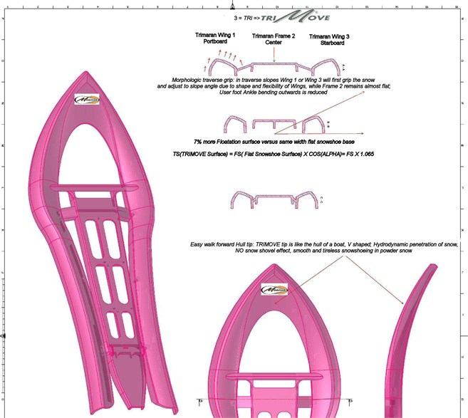 TRIMOVE TRIMARAN FRAME SIDECUTS